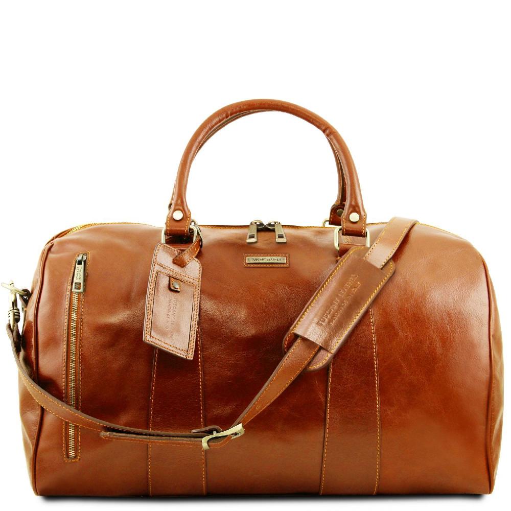 Tuscany Leather Borsone da Viaggio in Pelle - Misura Grande Soddisfazione Garantita