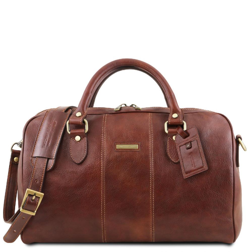 Tuscany Leather Borsone da Viaggio in Pelle - Misura Piccola Acquista Ora