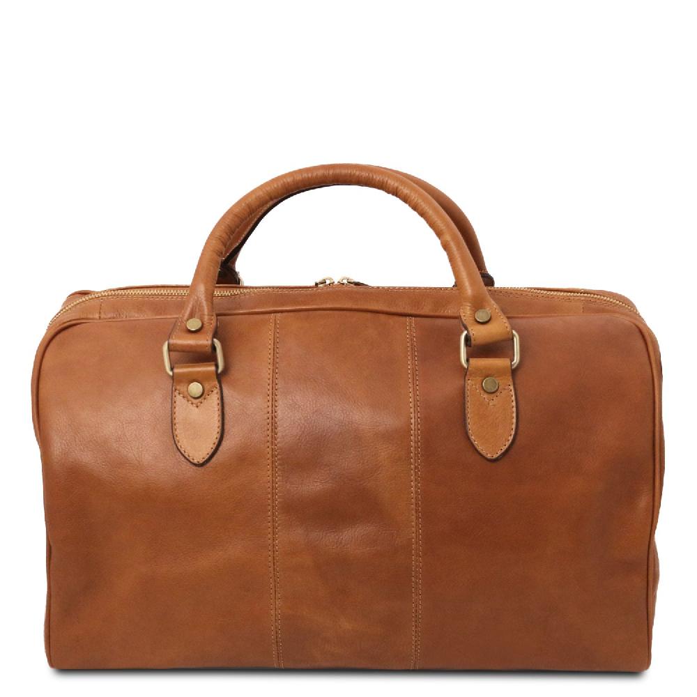 Tuscany Leather Borsone da Viaggio in Pelle - Misura Piccola Consegna Veloce