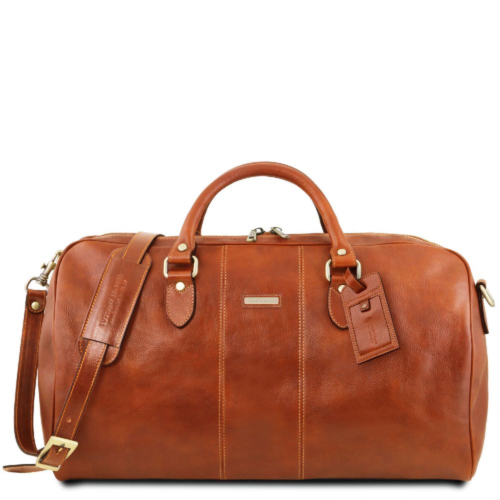 Tuscany Leather Borsone da Viaggio in Pelle - Misura Grande Affare Del Giorno