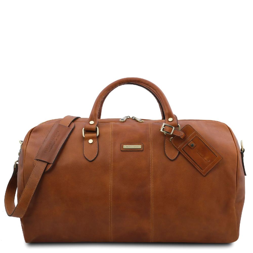 Tuscany Leather Borsone da Viaggio in Pelle - Misura Grande Prezzo Ridotto