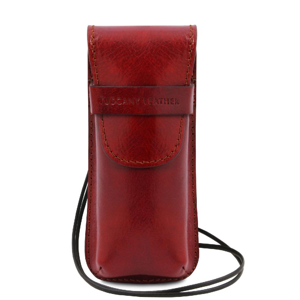 Tuscany Leather Esclusivo Portaocchiali/Portacellulare/porta Orologio a Tracolla in Pelle Vendita Calda