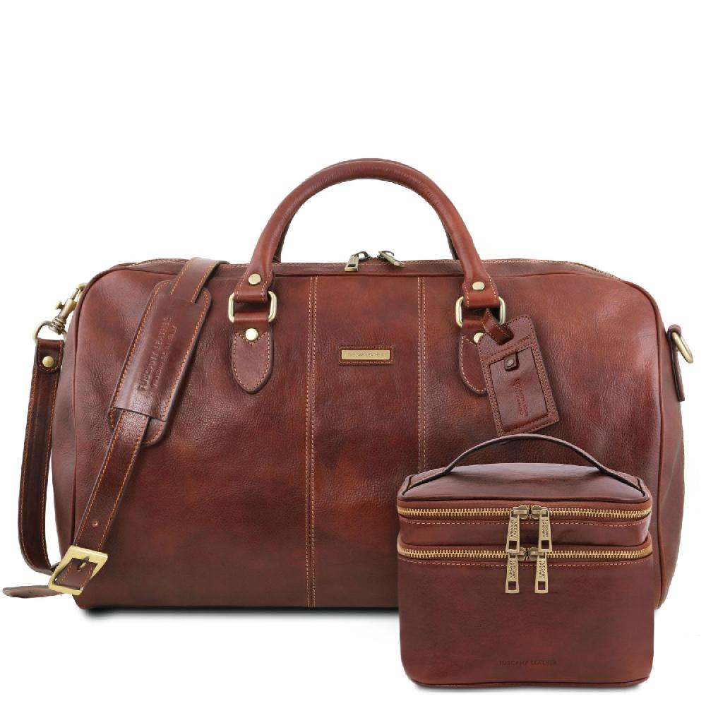 Tuscany Leather Borsone da Viaggio in Pelle e Beauty Case in Pelle Shopping online