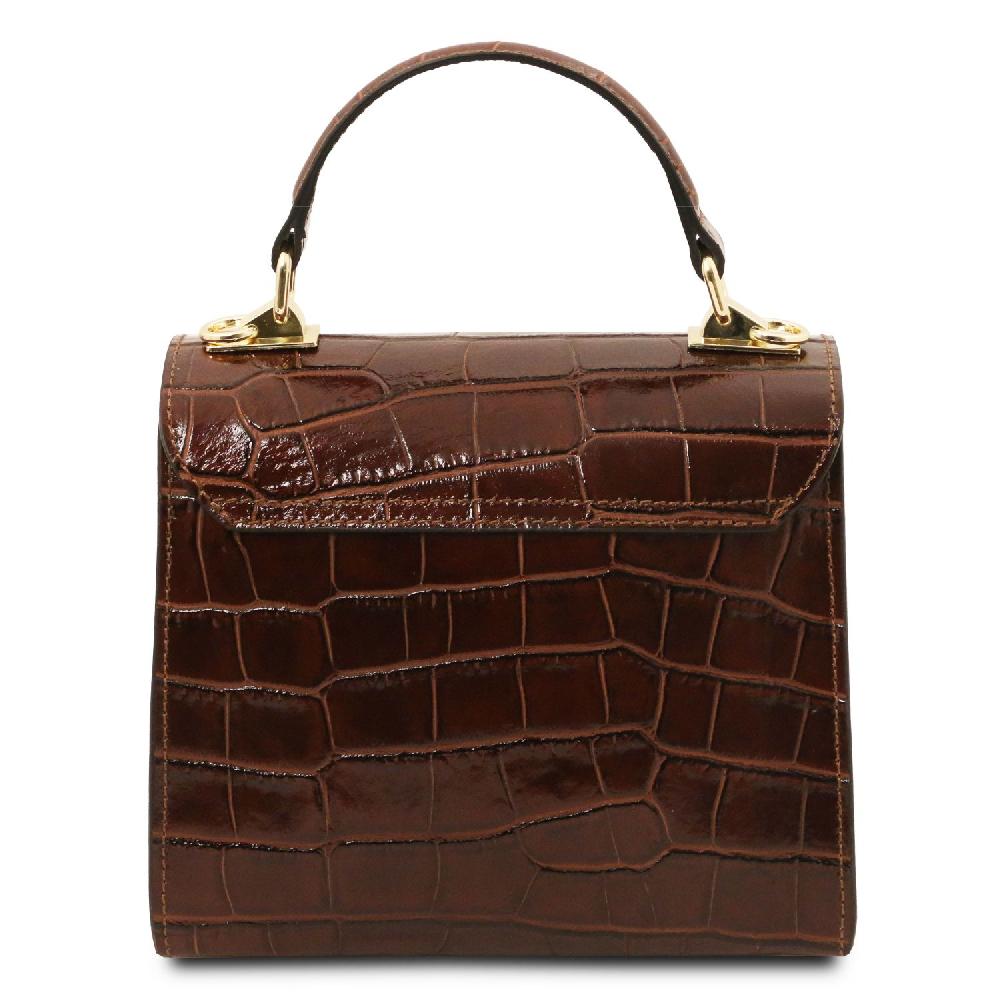Tuscany Leather Borsa a Mano in Pelle Stampa Cocco Fino al 50% di sconto