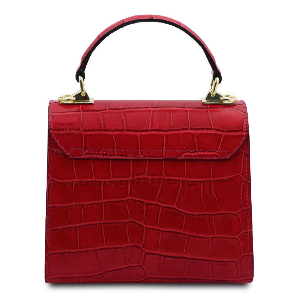 Tuscany Leather Borsa a Mano in Pelle Stampa Cocco Fino al 65% di sconto