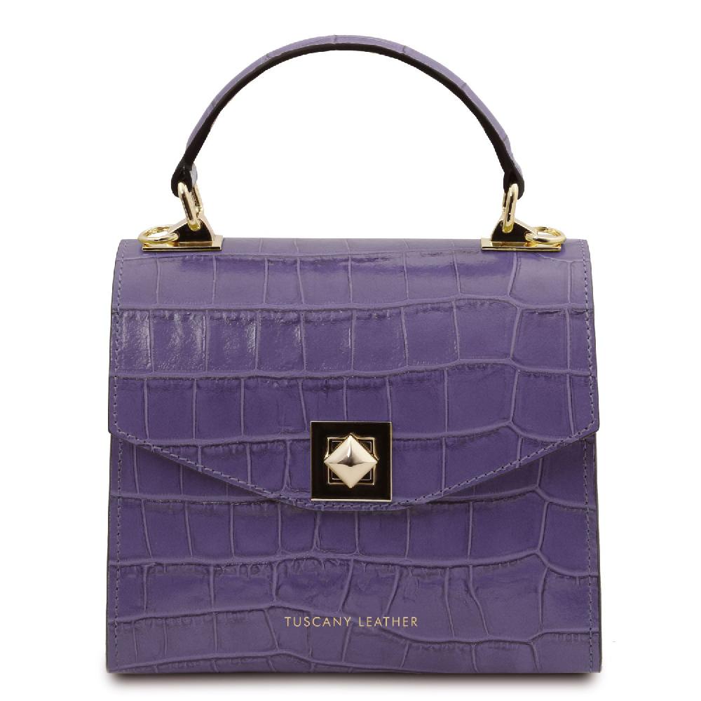 Tuscany Leather Borsa a Mano in Pelle Stampa Cocco Offerta speciale della fabbrica