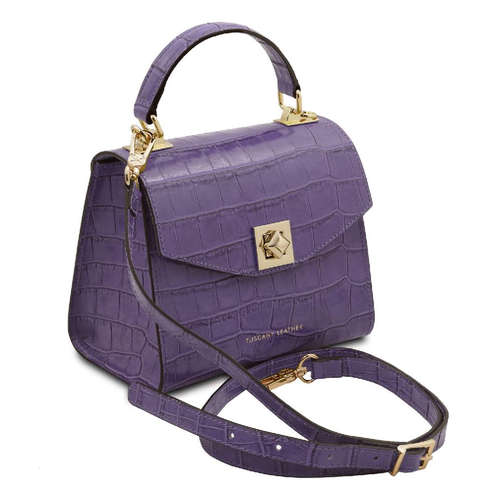 Tuscany Leather Borsa a Mano in Pelle Stampa Cocco Offerta speciale della fabbrica