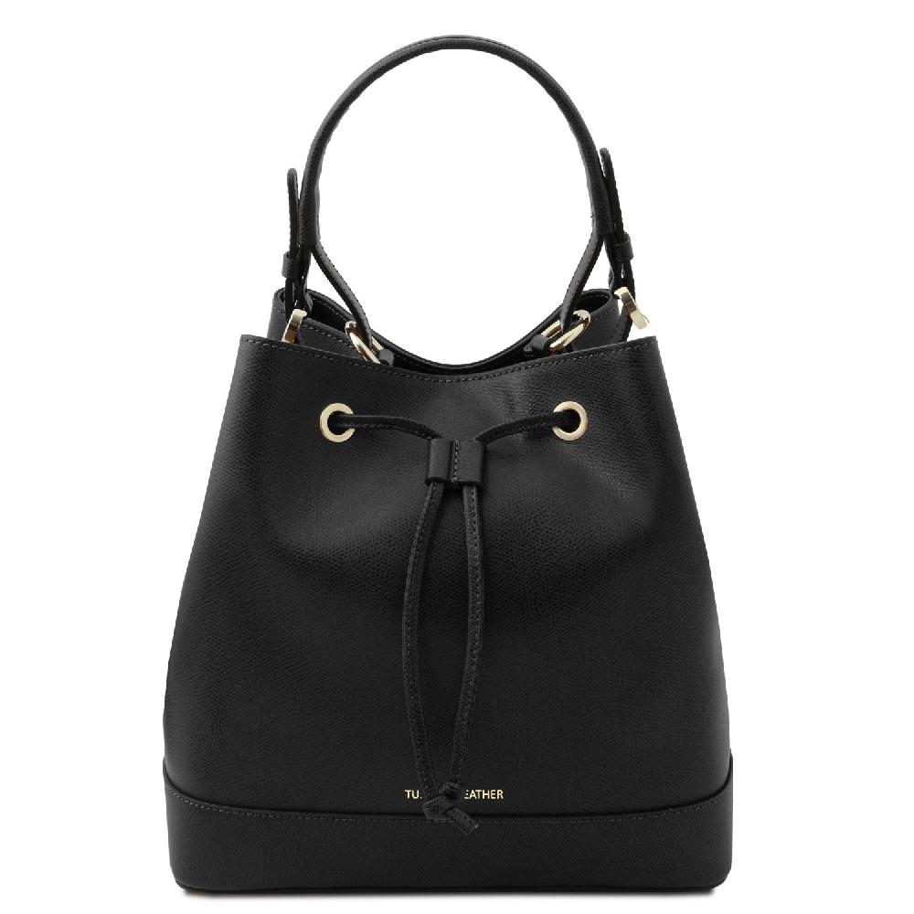 Tuscany Leather Borsa Secchiello in Pelle Sostegno trimestrale