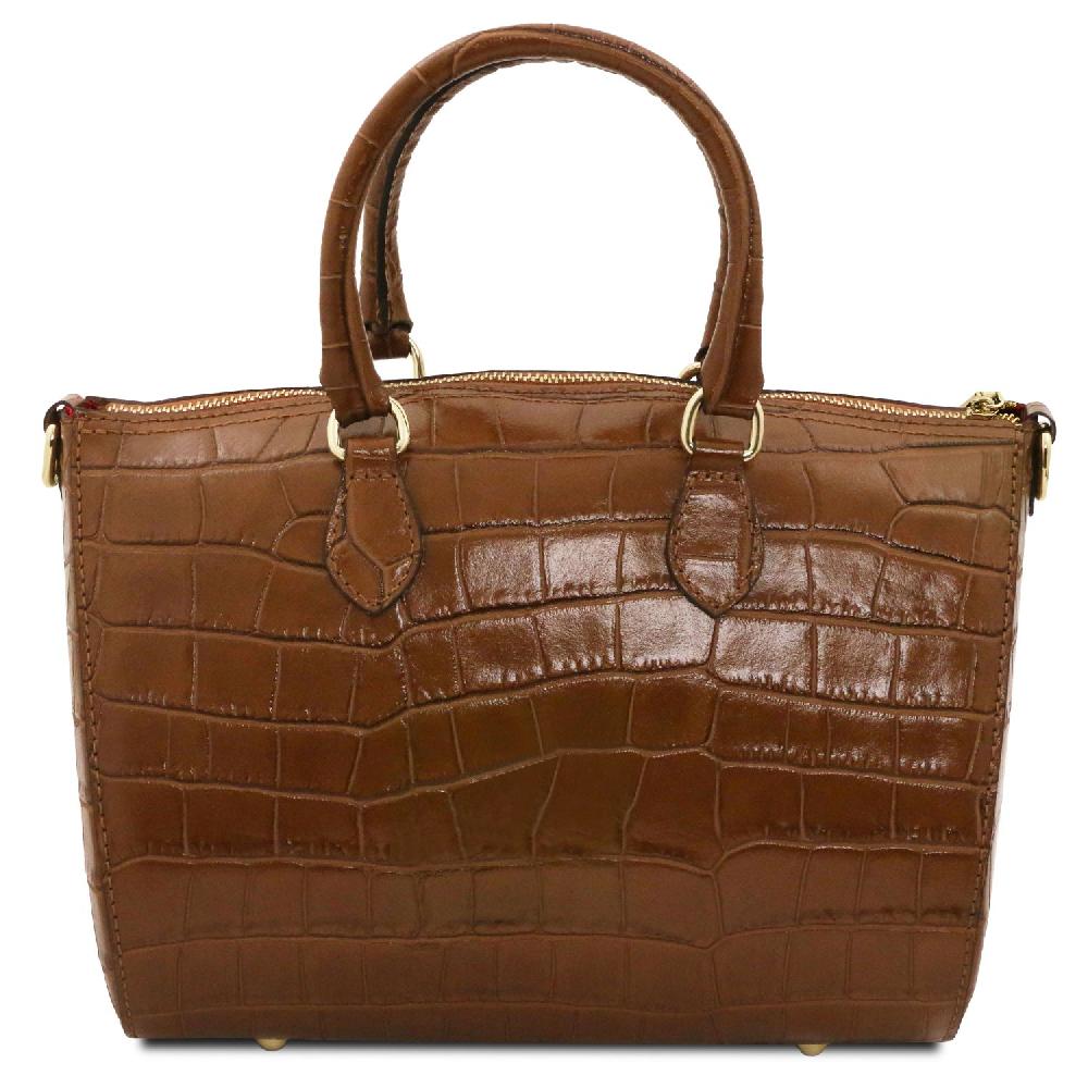 Tuscany Leather Bauletto in Pelle Stampa Cocco Promozione