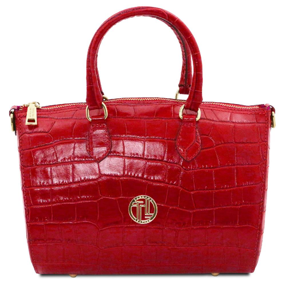 Tuscany Leather Bauletto in Pelle Stampa Cocco Spedizione Gratuita