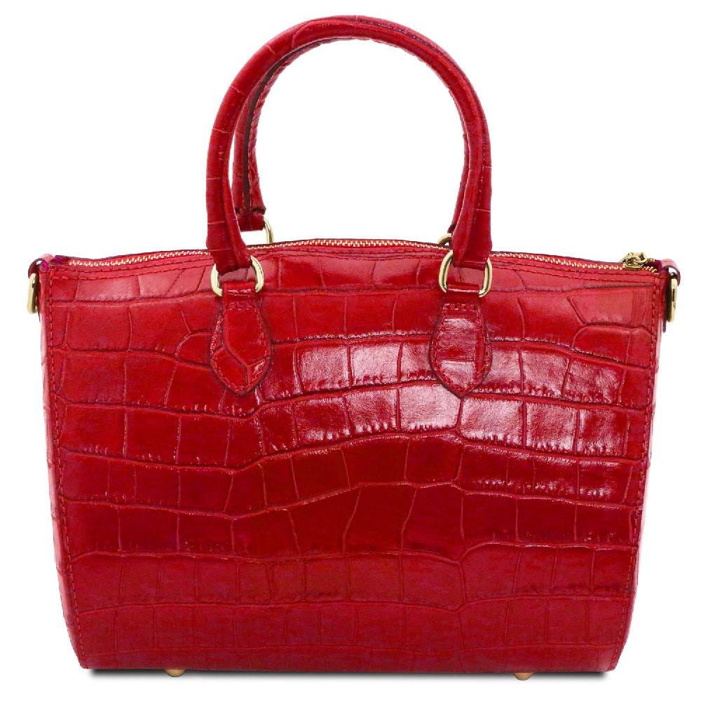 Tuscany Leather Bauletto in Pelle Stampa Cocco Spedizione Gratuita