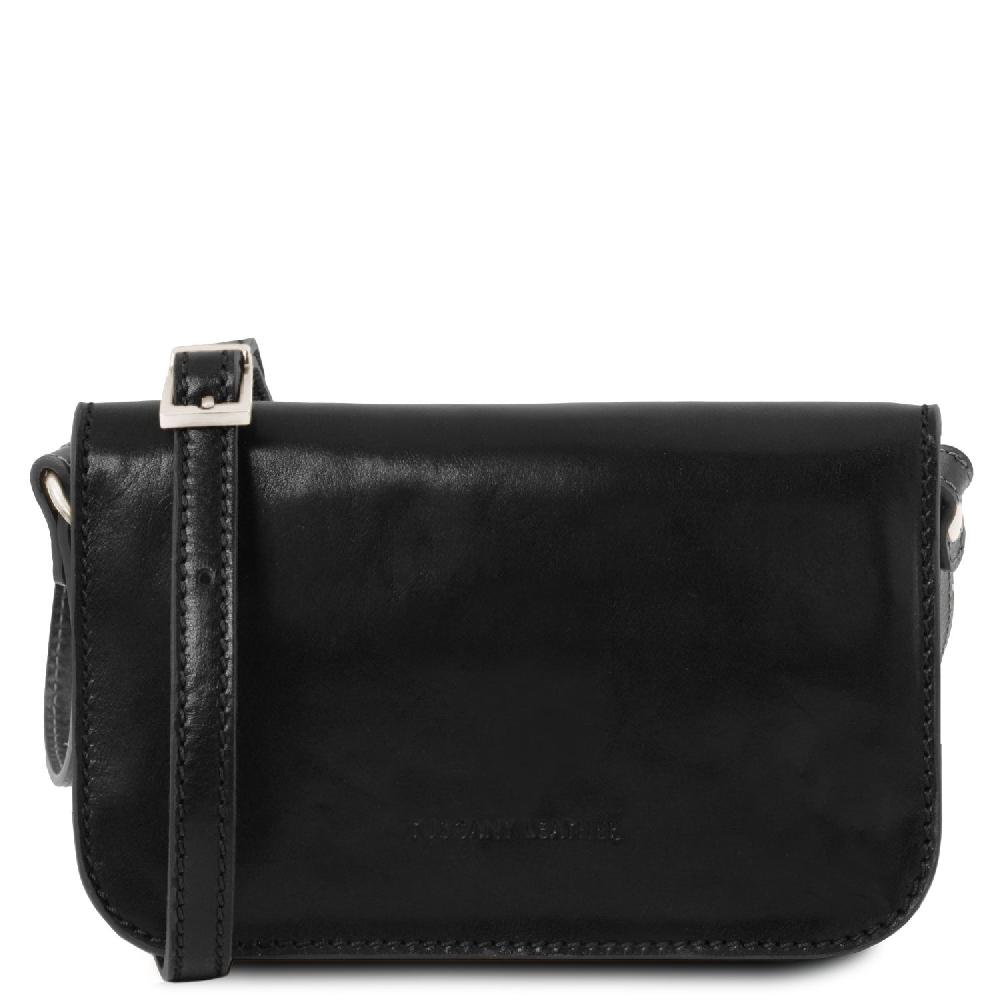 Tuscany Leather Tracollina in Pelle con Pattella Saldi
