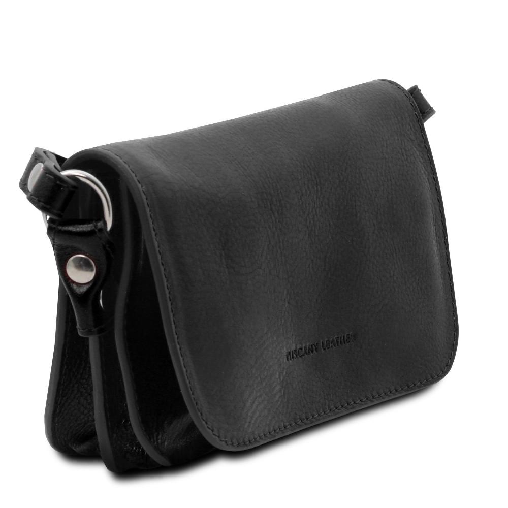 Tuscany Leather Tracollina in Pelle con Pattella Saldi