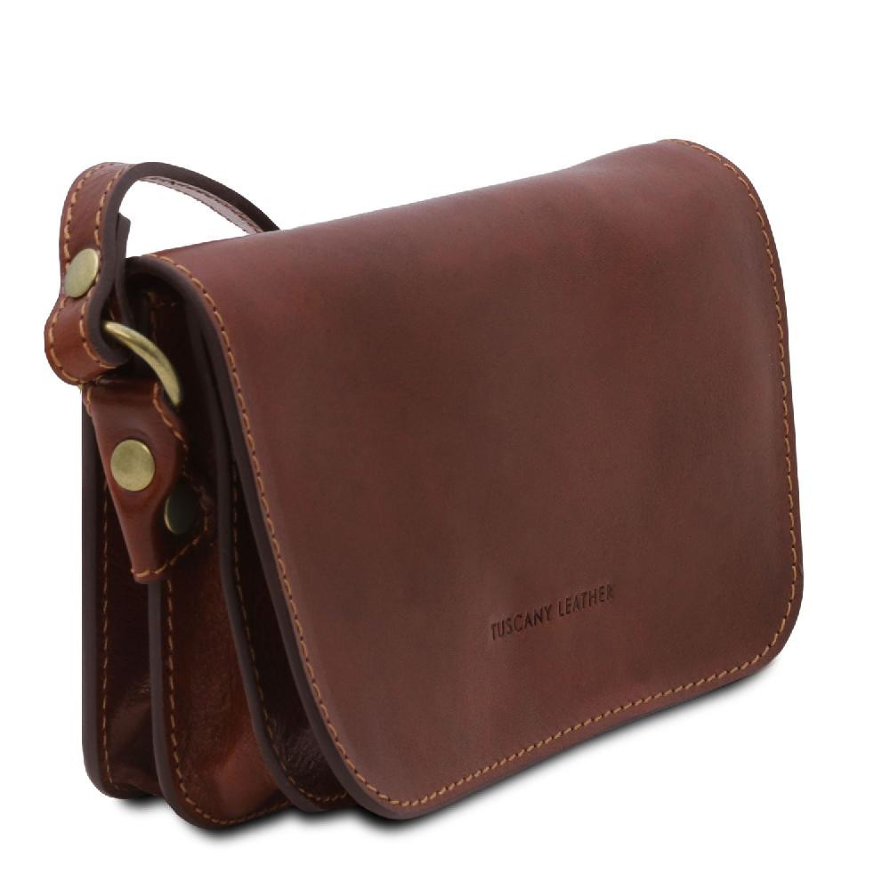 Tuscany Leather Tracollina in Pelle con Pattella Hotsell