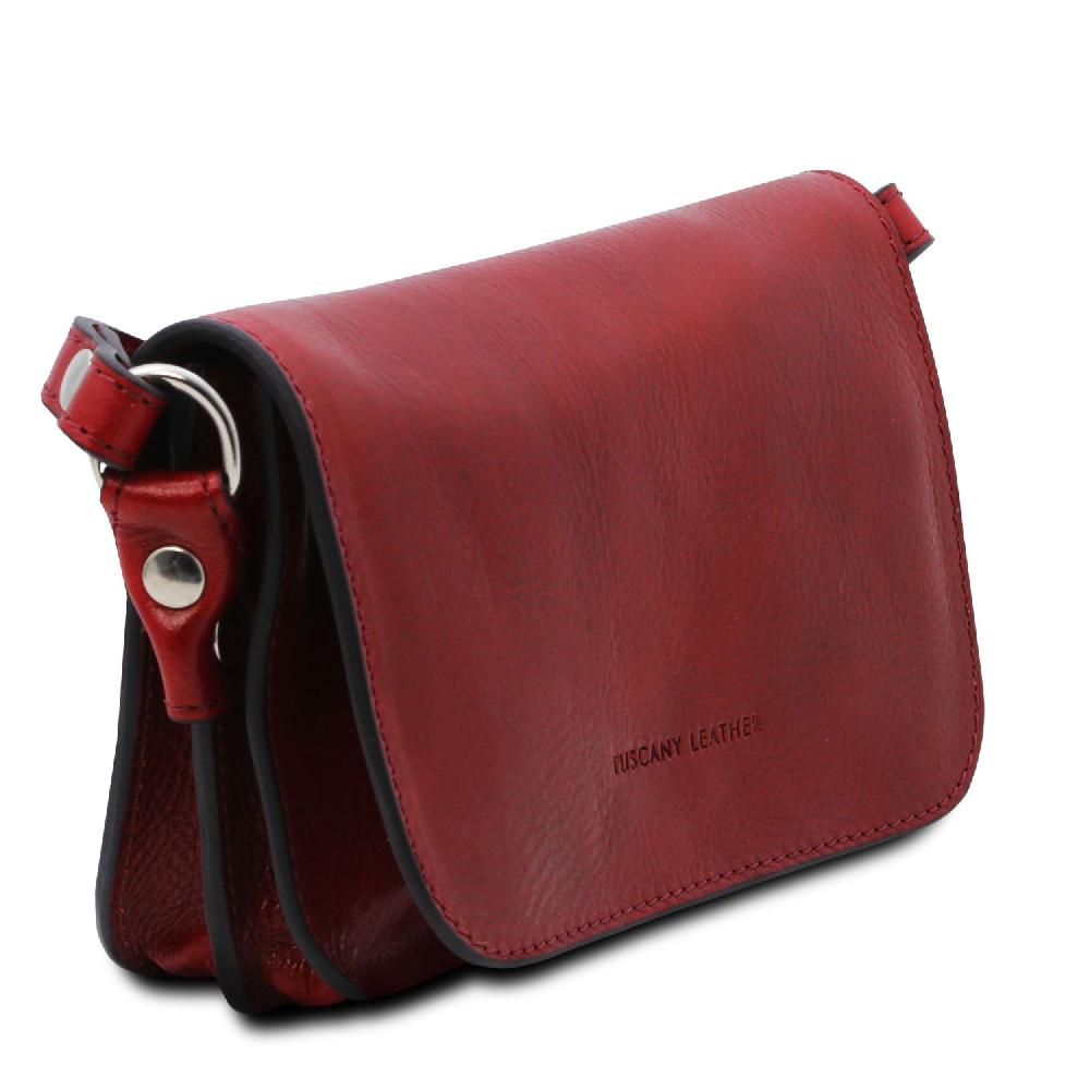 Tuscany Leather Tracollina in Pelle con Pattella Vendita Economica