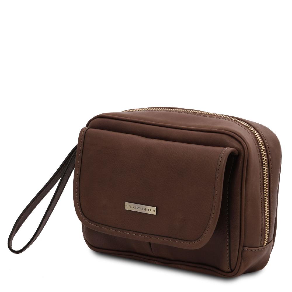 Tuscany Leather Borsello a Mano in Pelle Saldi Di Fabbrica
