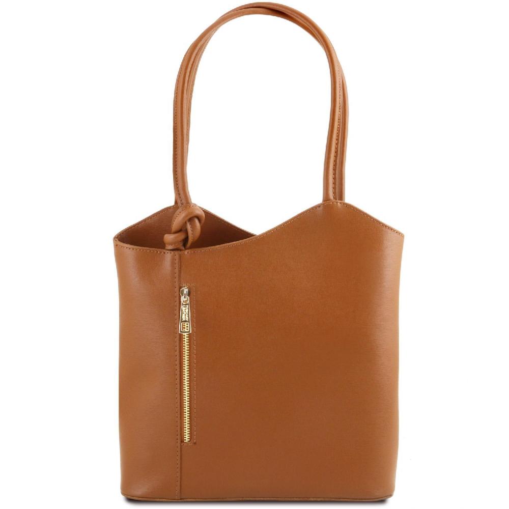 Tuscany Leather Borsa Donna Convertibile a Zaino in Pelle Saffiano In Saldo