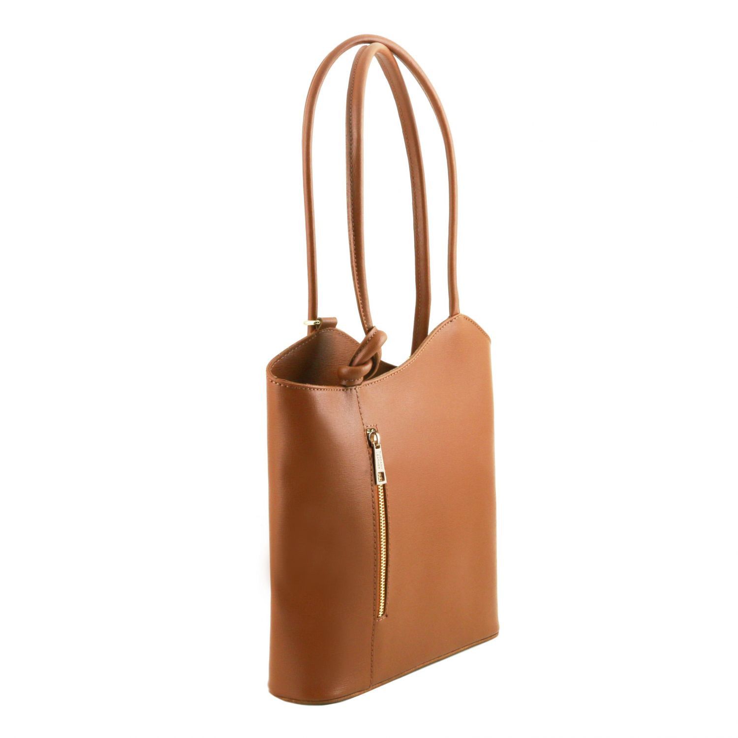 Tuscany Leather Borsa Donna Convertibile a Zaino in Pelle Saffiano In Saldo