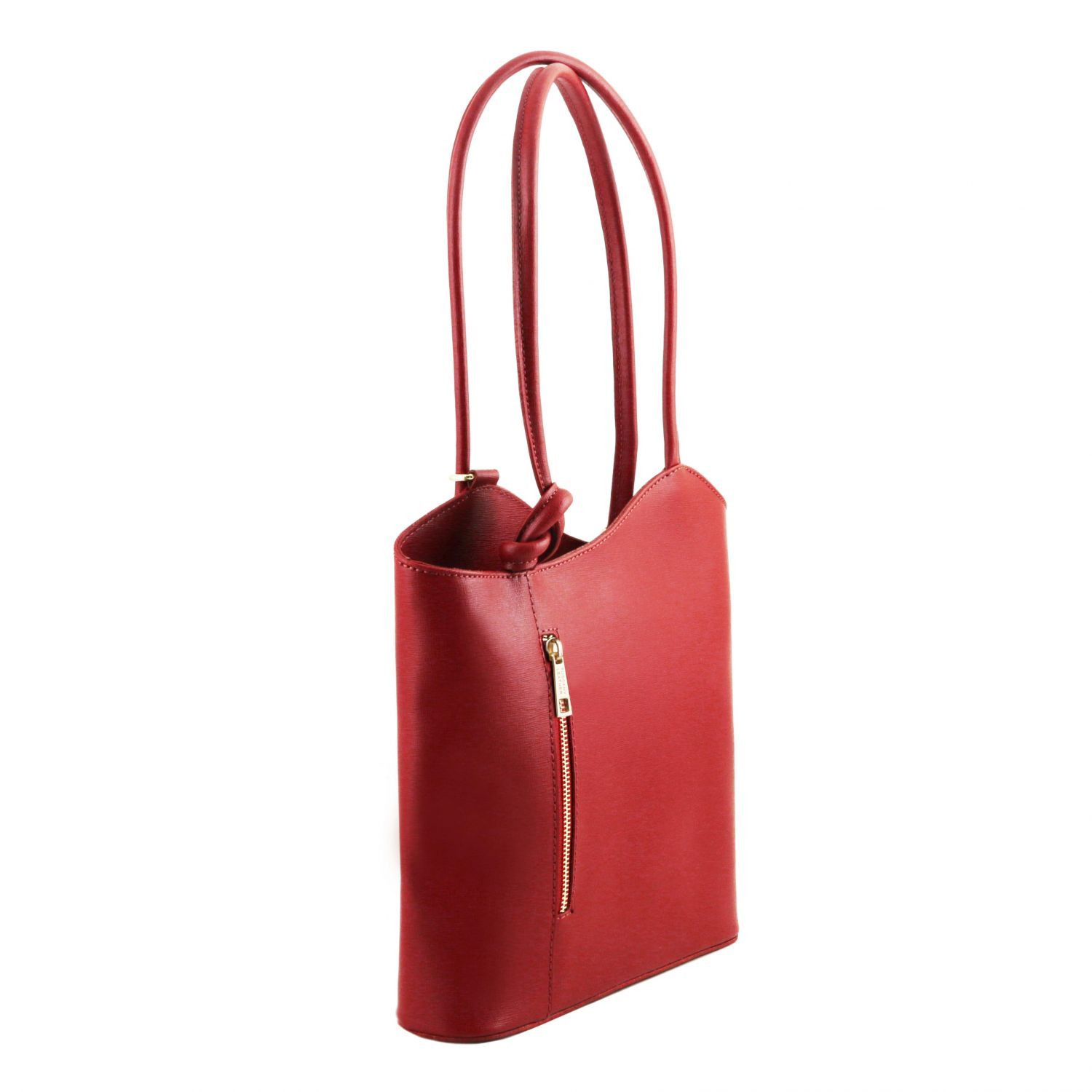 Tuscany Leather Borsa Donna Convertibile a Zaino in Pelle Saffiano Moda