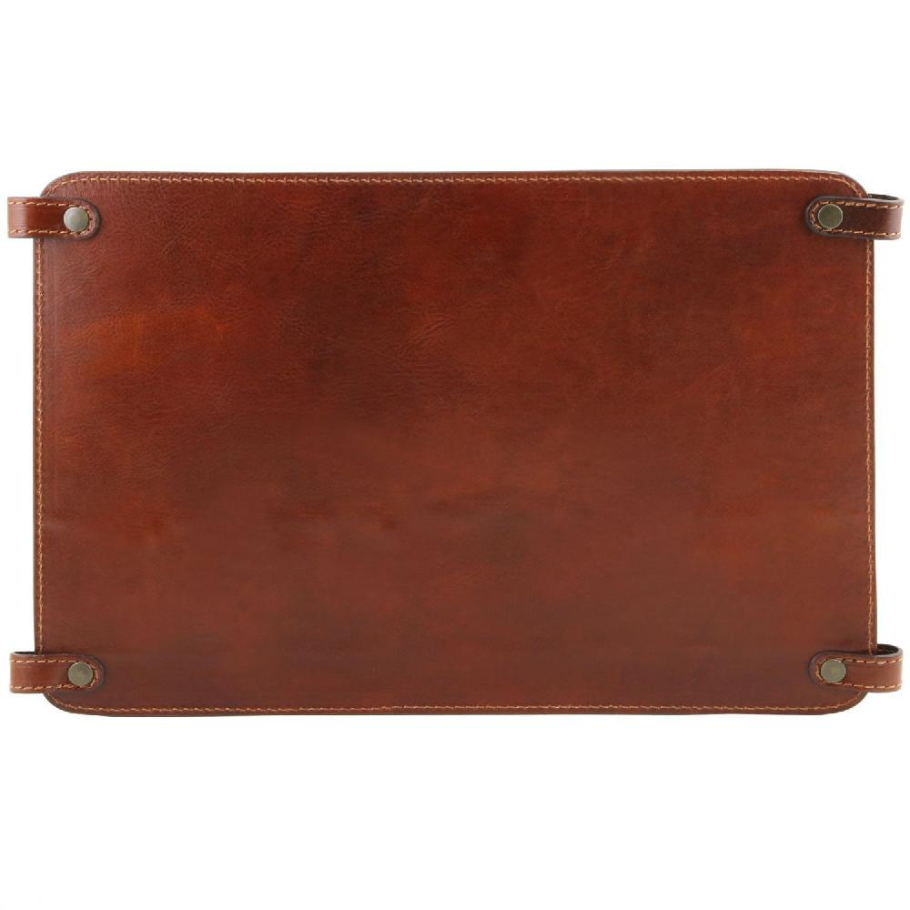 Tuscany Leather Modulo Multifunzione in Pelle con Tasche Sconto di tempo limitato