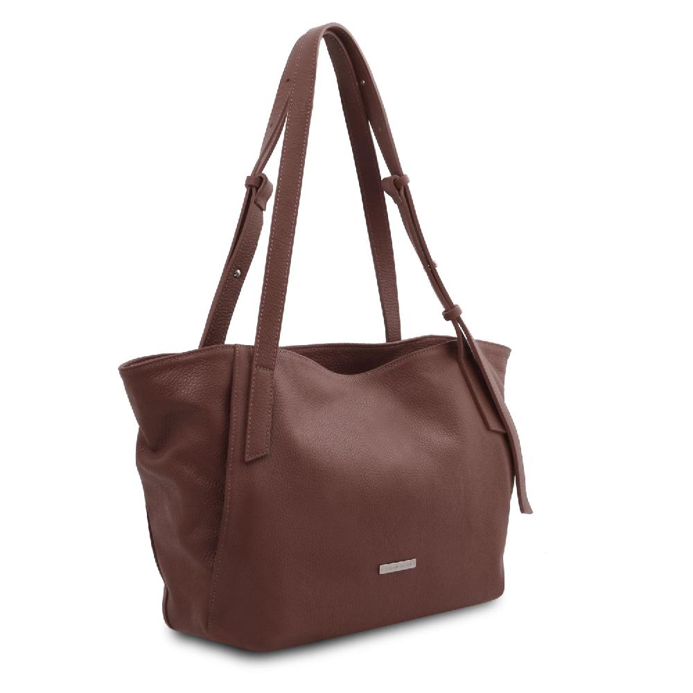 Tuscany Leather Borsa Shopping in Pelle Morbida Offerta esclusiva