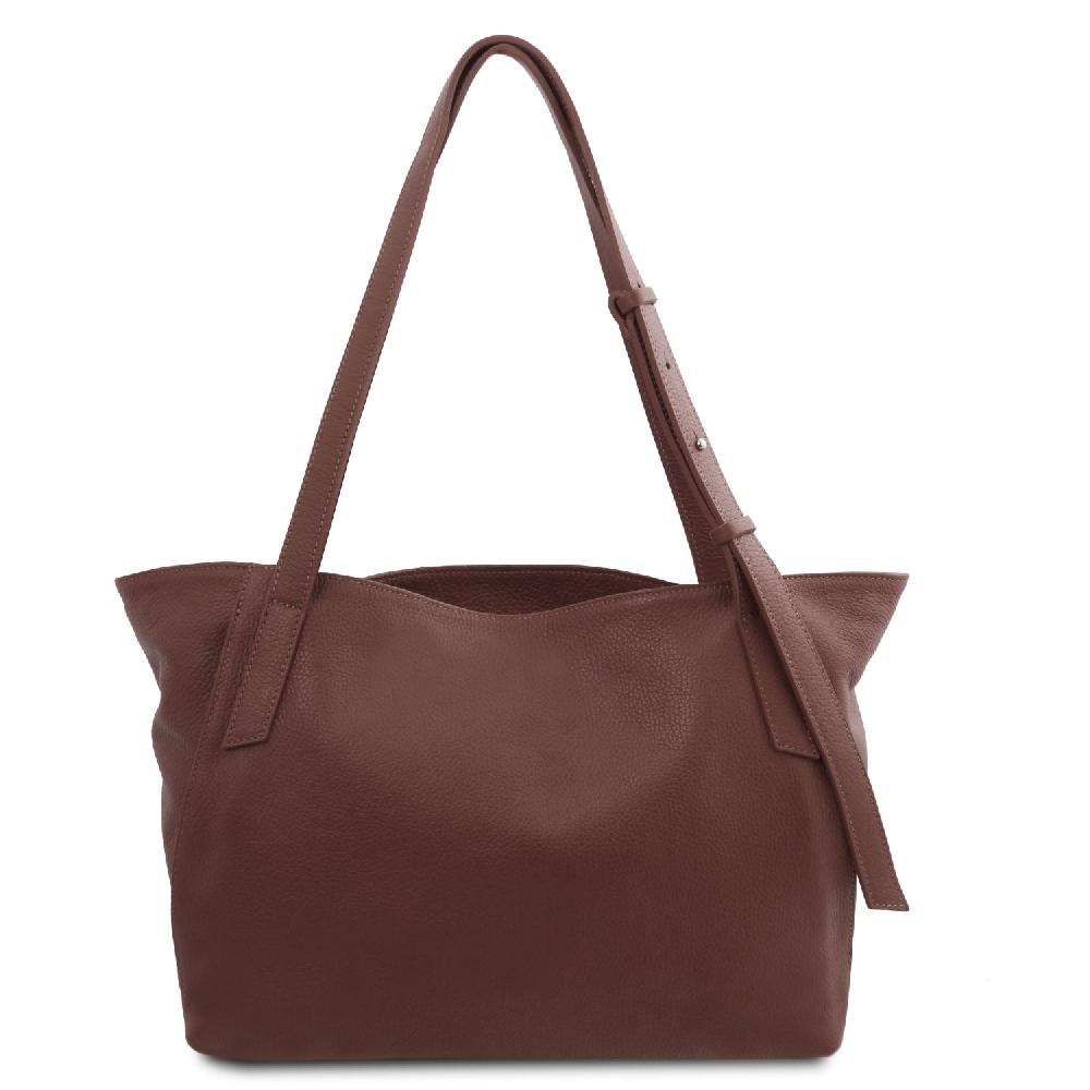 Tuscany Leather Borsa Shopping in Pelle Morbida Offerta esclusiva
