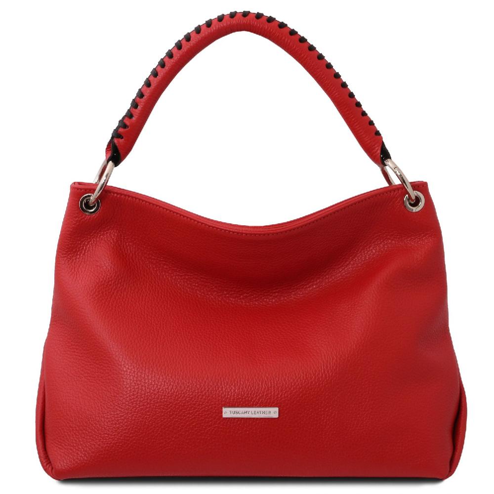 Tuscany Leather Borsa a Spalla in Pelle Morbida Online Outlet