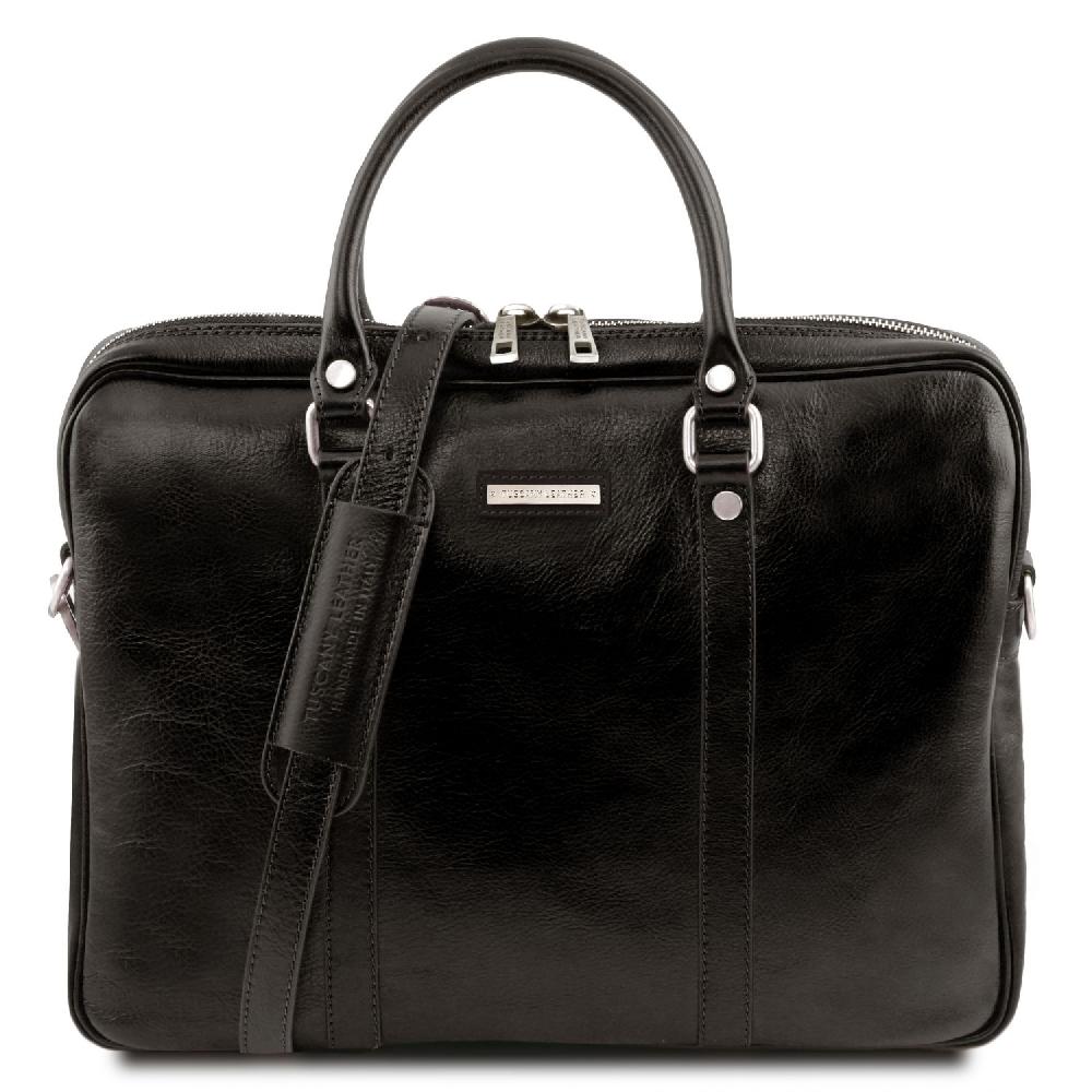 Tuscany Leather Borsa Porta Computer in Pelle Offerta temporanea