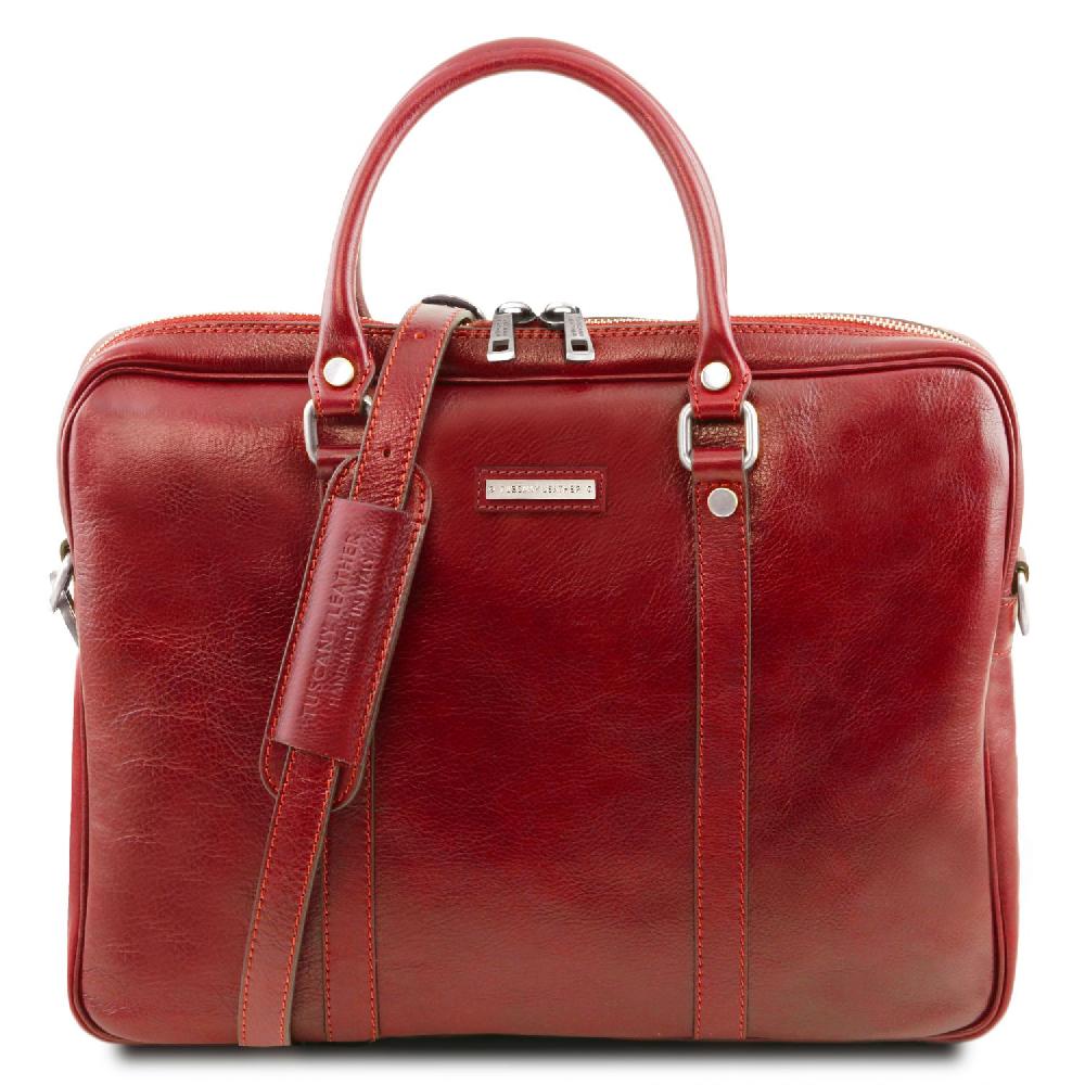 Tuscany Leather Borsa Porta Computer in Pelle Grandi sconti
