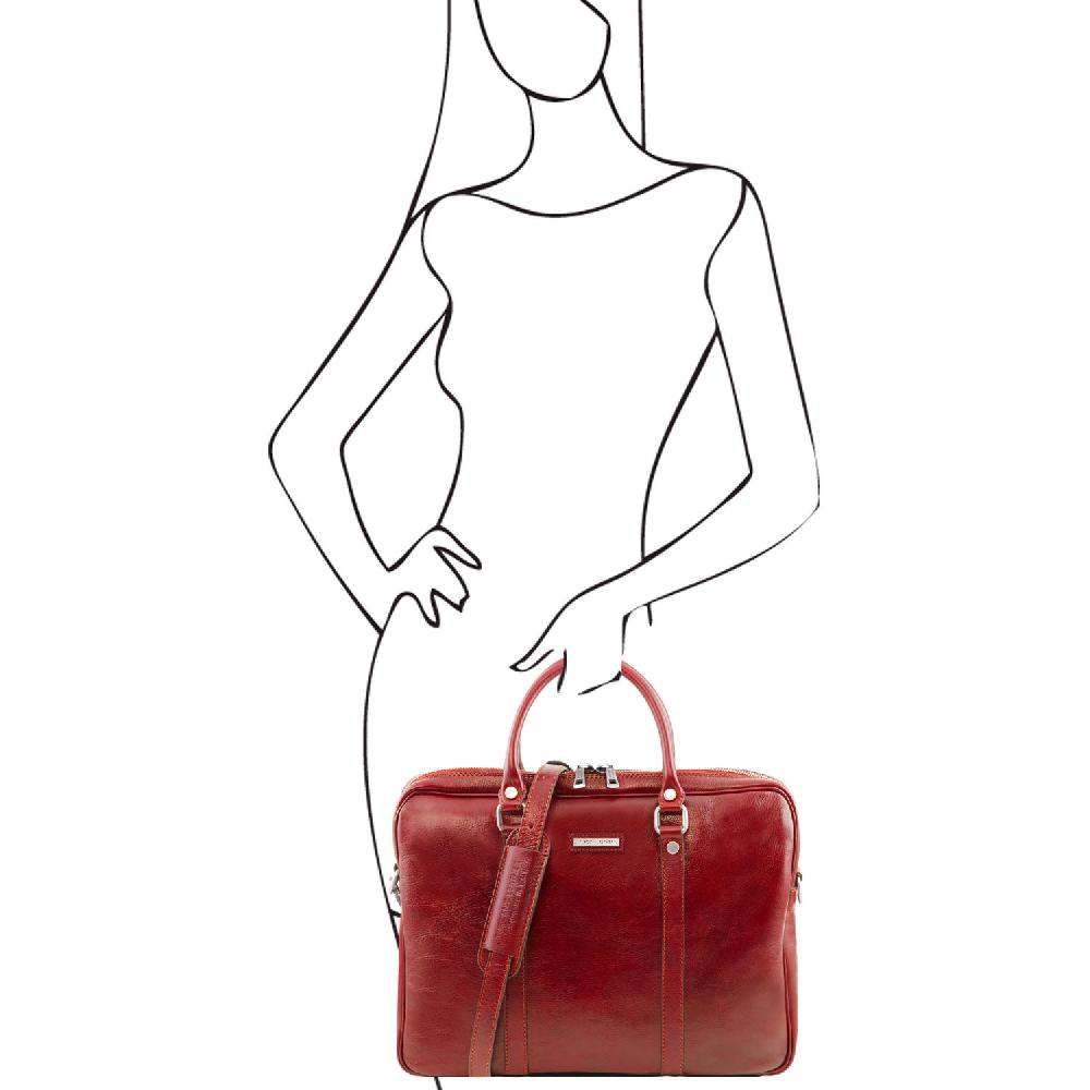 Tuscany Leather Borsa Porta Computer in Pelle Grandi sconti