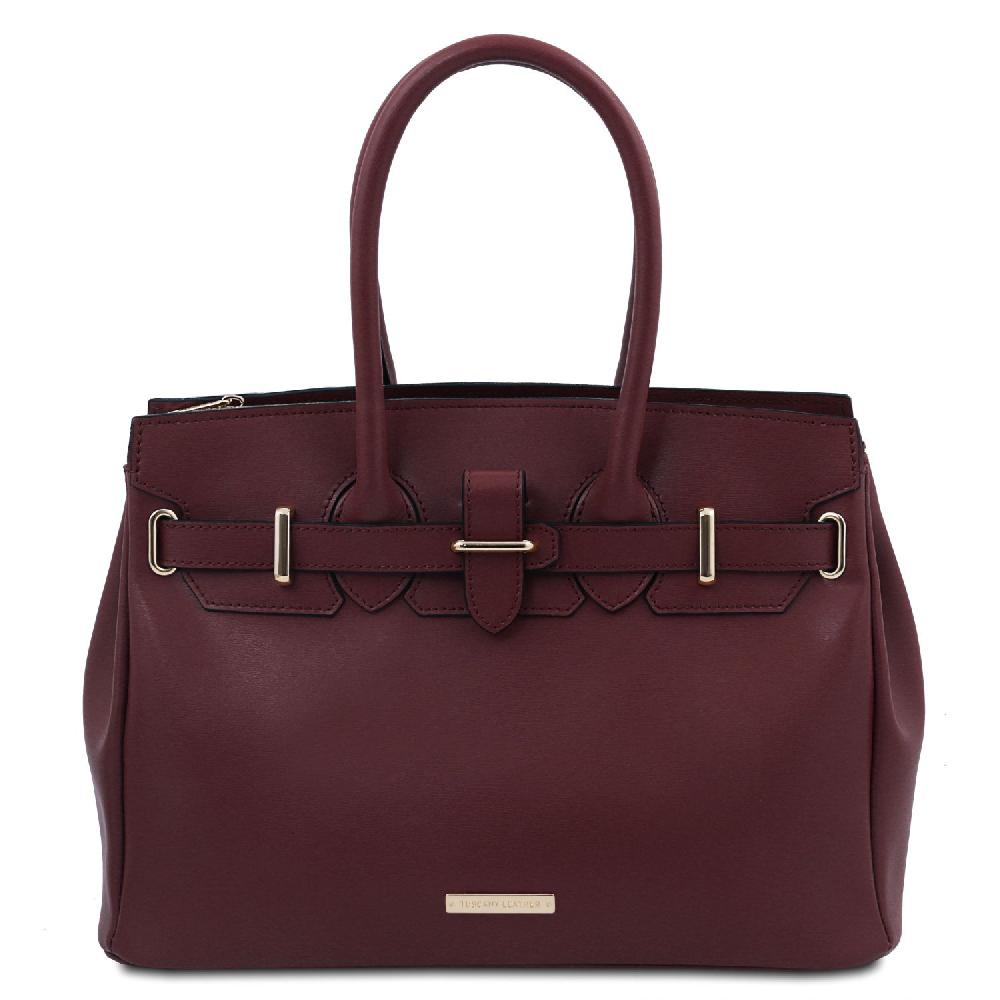 Tuscany Leather Borsa a Mano in Pelle Super Saving Price