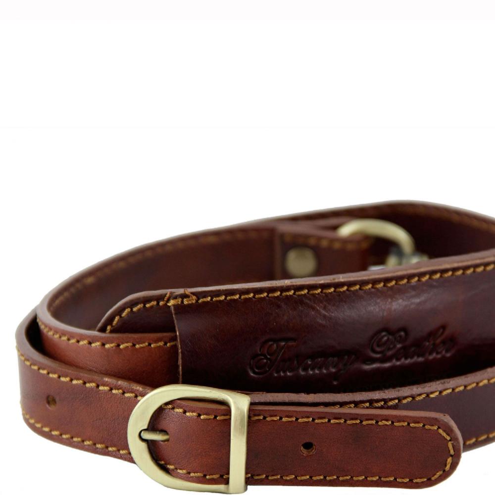 Tuscany Leather Tracolla in Pelle Regolabile per Cartelle Promozione temporanea