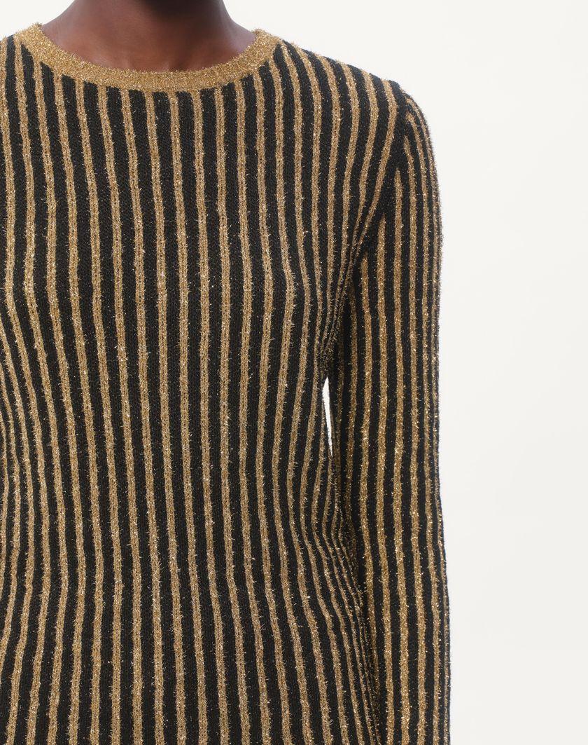 Valentino Handbags Maglia In Lurex per Donna in Nero/oro | Valentino IT Affare Del Giorno
