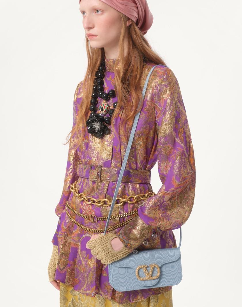 Valentino Handbags Top In Fil Coupe' Lame' Cachemire Apres L'hiver per Donna in Multicolor | Valentino IT Online