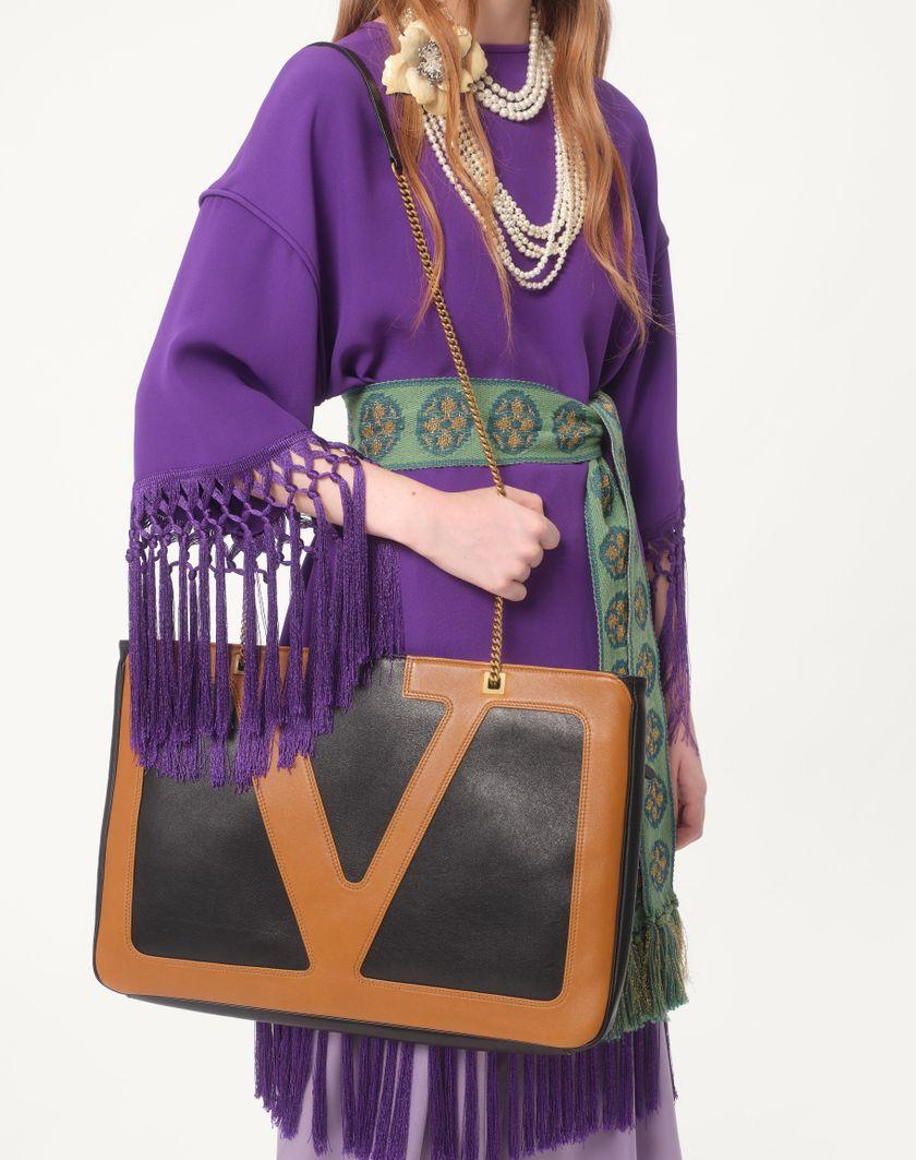 Valentino Handbags Abito In Cady Couture per Donna in Violet | Valentino IT Saldi Di Fabbrica