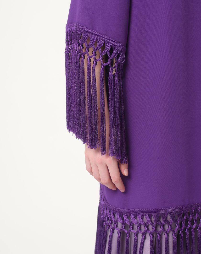 Valentino Handbags Abito In Cady Couture per Donna in Violet | Valentino IT Saldi Di Fabbrica