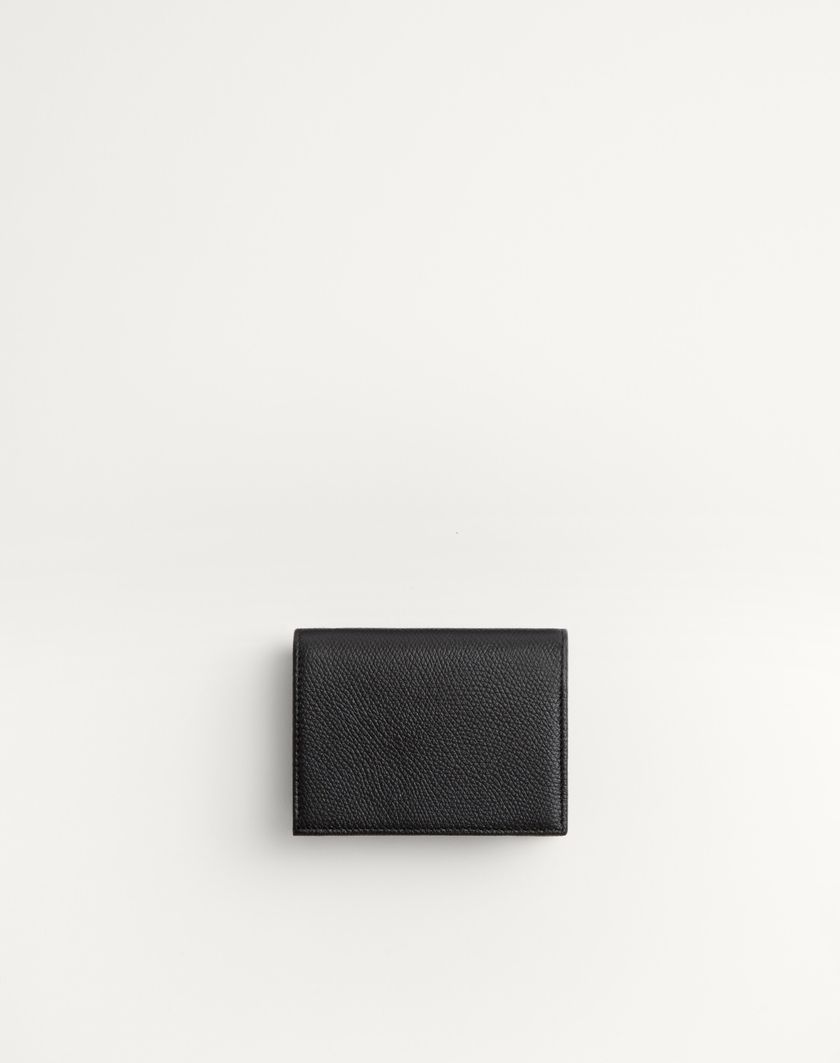 Valentino Handbags Portafoglio Vlogo Signature In Vitello Granato per Donna in Nero | Valentino IT In Saldo