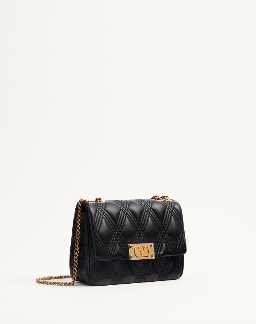 Valentino Handbags Borsa A Spalla Media Valentino Garavani Quiltie 67 In Nappa Trapuntata per Donna in Nero | Valentino IT Moda