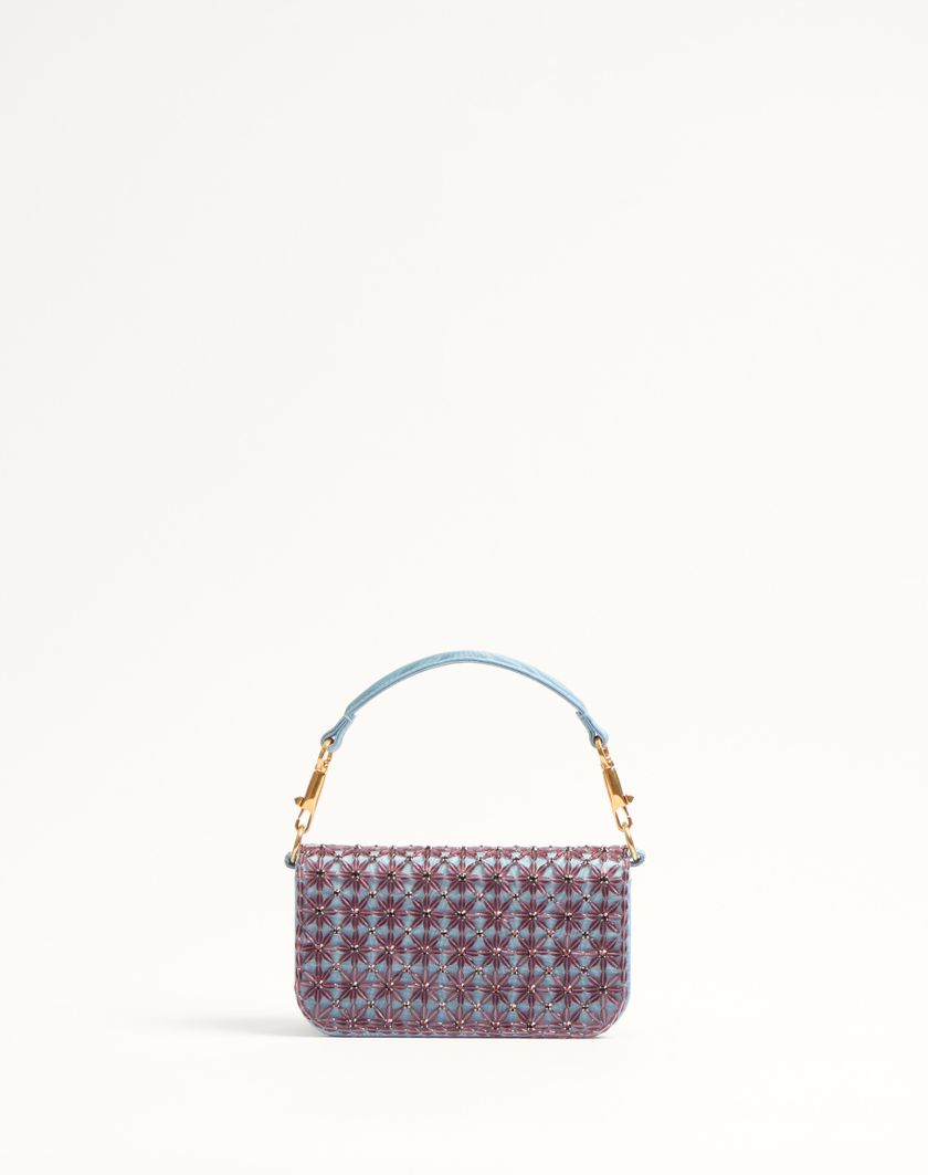 Valentino Handbags Borsa Piccola A Spalla Valentino Garavani Locò Ricamata Con Logo Gioiello per Donna in Ametista/cloudy Blue | Valentino IT Acquista Ora
