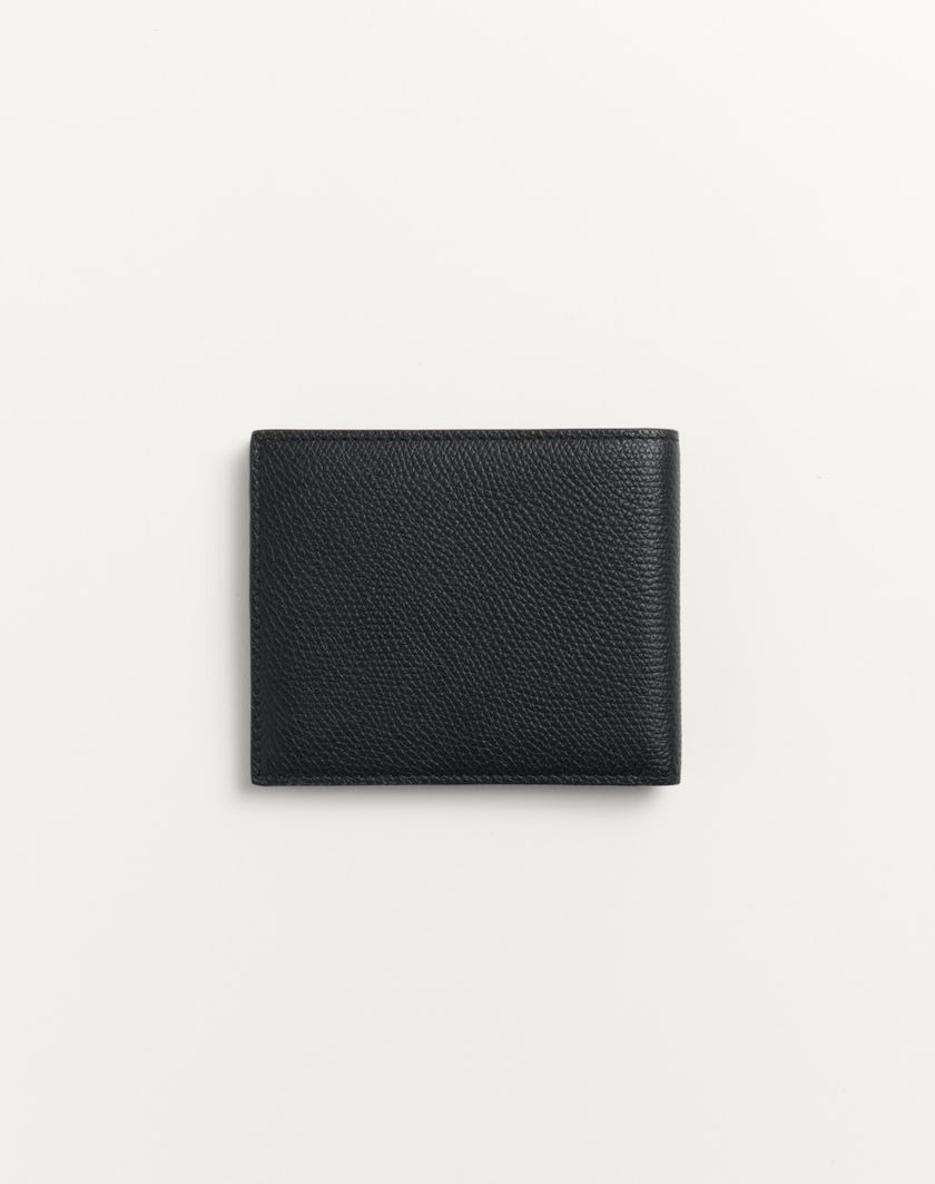 Valentino Handbags Portafoglio Vlogo Signature In Vitello Granato per Uomo in Nero | Valentino IT Offerta
