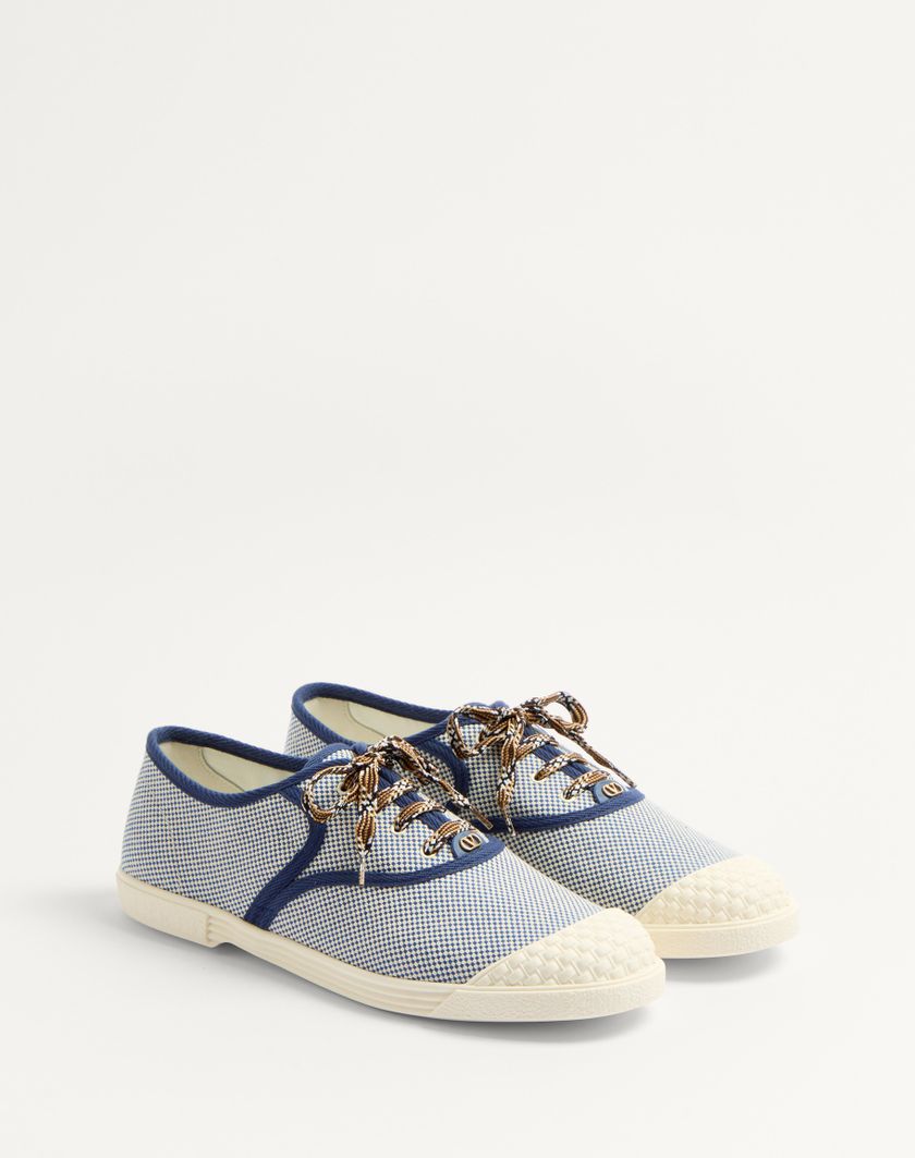 Valentino Handbags Sneaker Bay By Bay In Tessuto per Uomo in Tabacco | Valentino IT Fino Al -60%