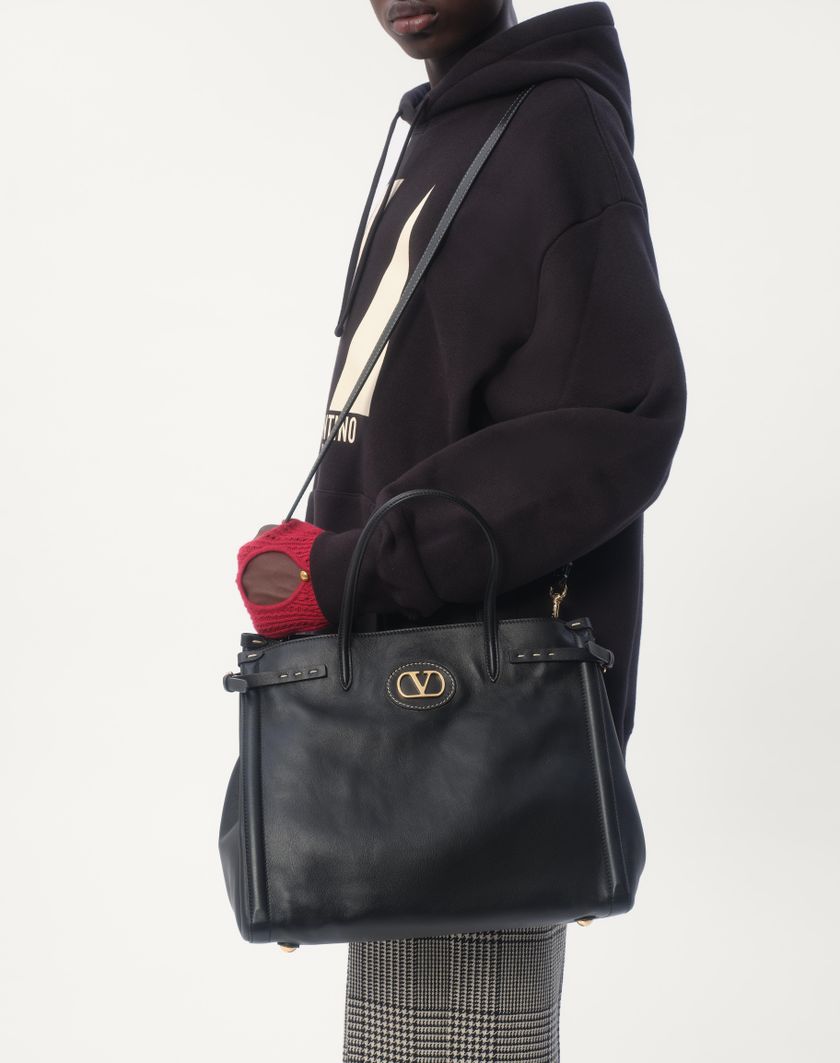 Valentino Handbags Felpa In Cotone Con Cappuccio E Stampa Chez Valentino per Uomo in Avorio | Valentino IT Sconto
