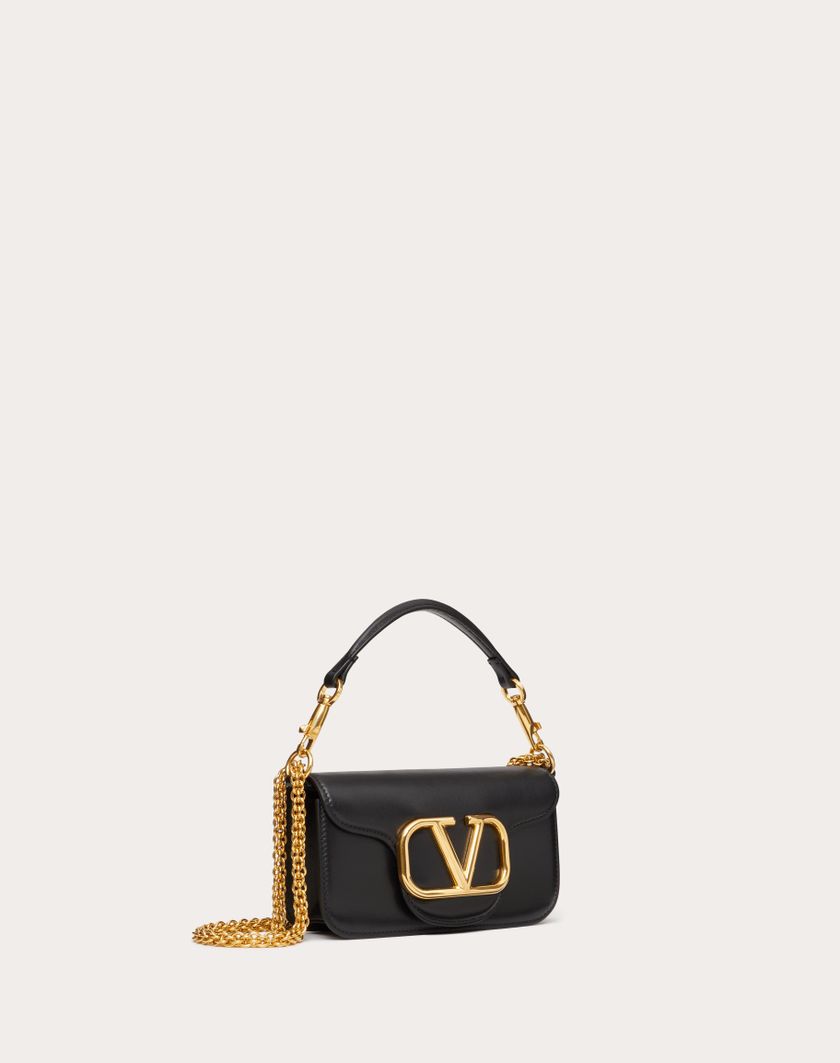 Valentino Handbags Borsa Piccola A Spalla Valentino Garavani Locò In Vitello per Donna in Nero | Valentino IT Vendite Flash