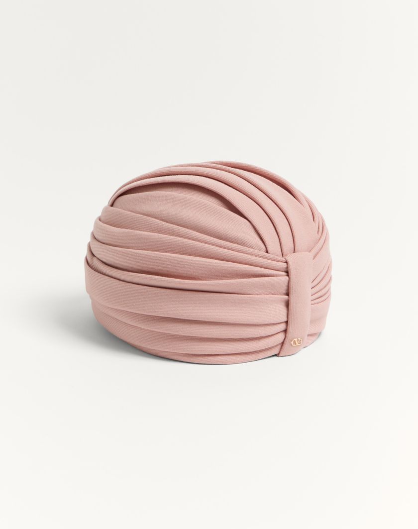 Valentino Handbags Turbante Rigido In Lana per Donna in Avorio/oro | Valentino IT Negozio