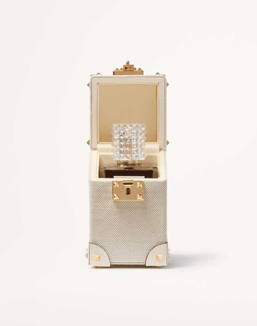 Valentino Handbags Astuccio Per Profumo 100 Ml Valentino Garavani In Canvas Pelle Di Vitello E Borchie In Metallo per Donna in Naturale/avorio | Valentino IT In Saldo