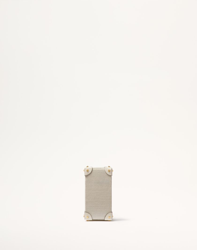 Valentino Handbags Astuccio Per Profumo 100 Ml Valentino Garavani In Canvas Pelle Di Vitello E Borchie In Metallo per Donna in Naturale/avorio | Valentino IT In Saldo