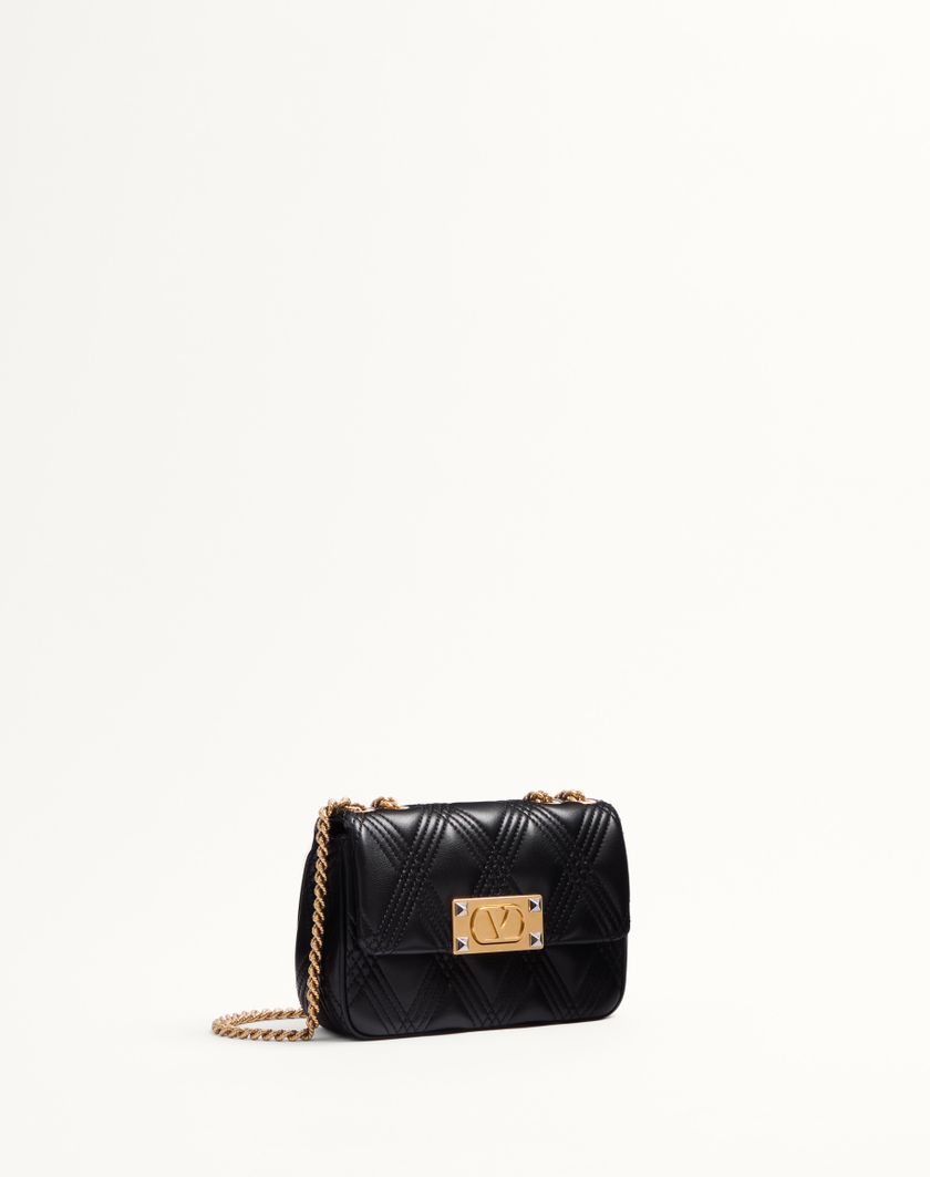 Valentino Handbags Borsa A Spalla Piccola Valentino Garavani Quiltie 67 In Nappa Trapuntata per Donna in Nero | Valentino IT Italy