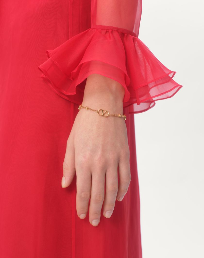 Valentino Handbags Bracciale Vlogo Signature In Metallo per Donna in Oro | Valentino IT Spedizione Gratuita