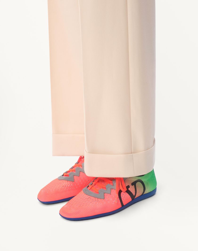 Valentino Handbags Sneaker Chromathon In Tessuto Tecnico per Uomo in Lime/orange Fluo/nero/grigio | Valentino IT 2025