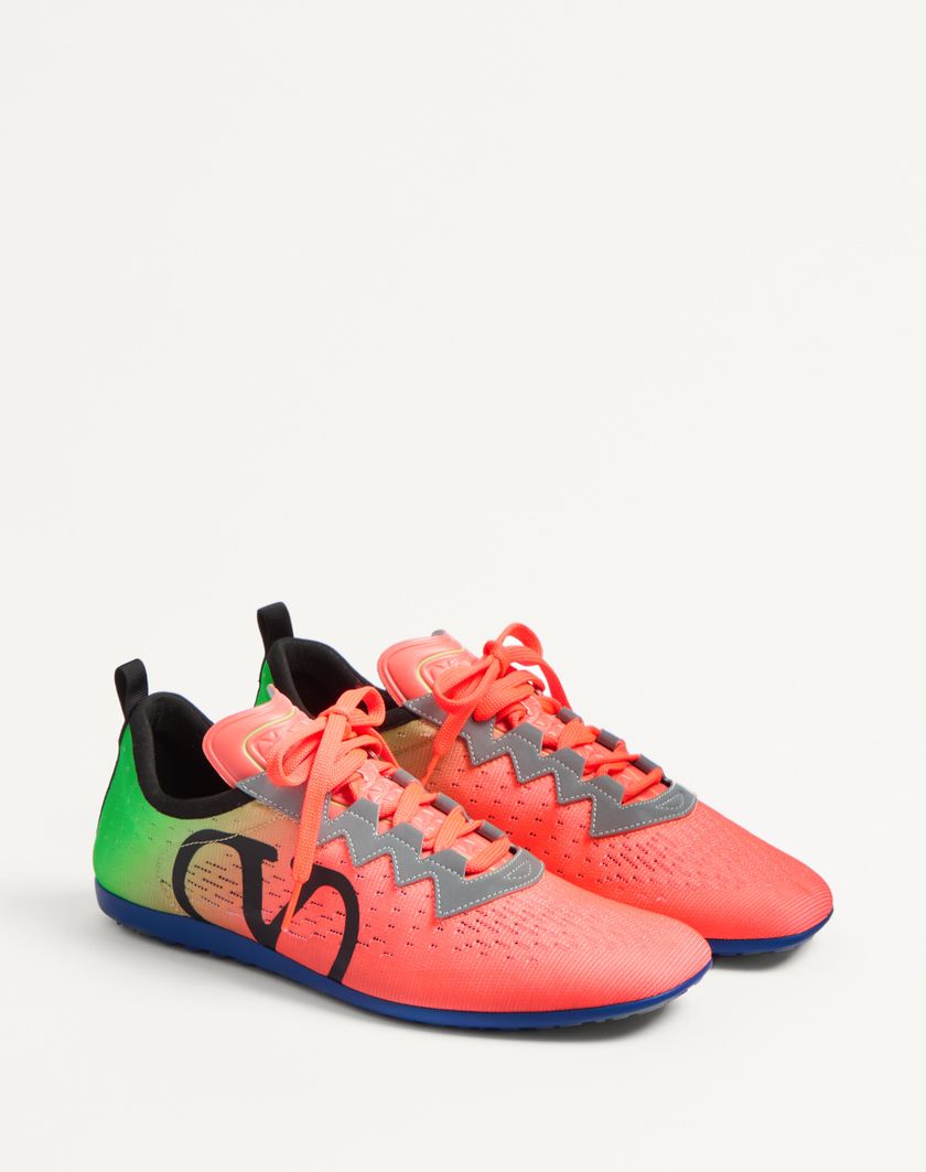 Valentino Handbags Sneaker Chromathon In Tessuto Tecnico per Uomo in Lime/orange Fluo/nero/grigio | Valentino IT 2025